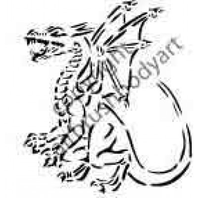 0270 dragon reusable stencil